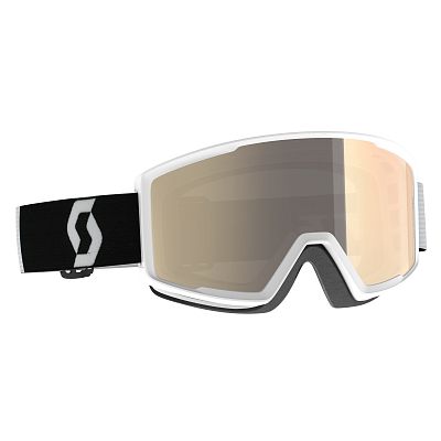Превью Горнолыжная маска уменьшенного размера Маска горнолыжная SCOTT Factor Pro LS Team White/Black/Bronze Chrome (283566-7068245)